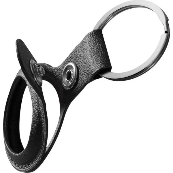 Deltaco Apple AirTag Nøglering, Læder, Sort 5 Deltaco Apple AirTag Nøglering, Læder, Sort - Billede 3