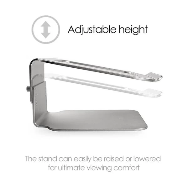 Desire2 Laptop Stander Riser Elevator, Sølv 7 Desire2 Laptop Stander Riser Elevator, Sølv - Billede 5