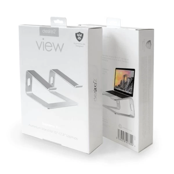 Desire2 Laptop Stander Supreme Pro, Sølv 4 Desire2 Laptop Stander Supreme Pro, Sølv - Billede 2