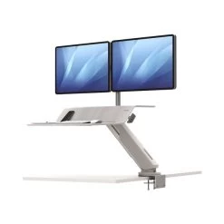 Fellowes Lotus RT Workstation, Hvid, 2 Skærme