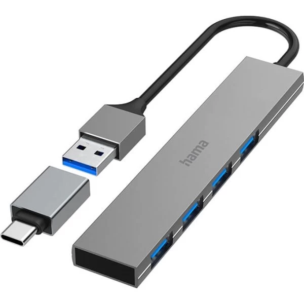 HAMA 3.2 USB-A Hub 4x Porte M/ USB-C Adapter 3 HAMA 3.2 USB-A Hub 4x Porte M/ USB-C Adapter