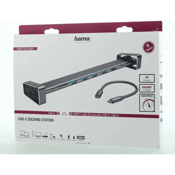 HAMA Dockingsstation USB-C 9x Porte 6 HAMA Dockingsstation USB-C 9x Porte - Billede 4
