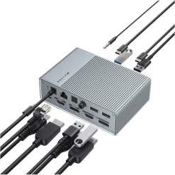 Hyper GEN2 15-port USB-C Docking Station 7 Hyper GEN2 15-port USB-C Docking Station -Computer Og Tablet Tilbehør hyper gen2 15port usbc docking station 3