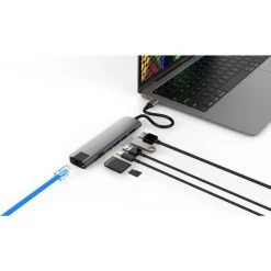 Hyper Slab 7-i-1 USB-C Hub -Computer Og Tablet Tilbehør hyper slab 7i1 usbc hub 3