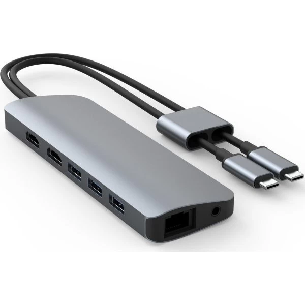 Hyper Viper 10-i-2 USB-C Hub, Grå 4 Hyper Viper 10-i-2 USB-C Hub, Grå - Billede 2
