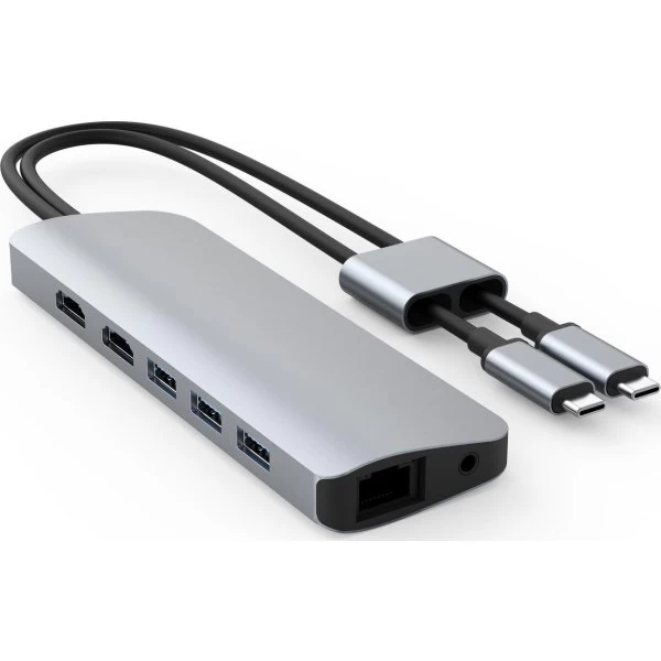 Hyper Viper 10-i-2 USB-C Hub, Sølv 4 Hyper Viper 10-i-2 USB-C Hub, Sølv - Billede 2