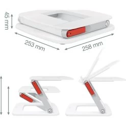 Leitz Ergo Justerbar Multivinklet Laptop Stand 10 Leitz Ergo Justerbar Multivinklet Laptop Stand -Computer Og Tablet Tilbehør leitz ergo justerbar multivinklet laptop stand 3
