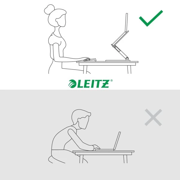 Leitz Ergo Justerbar Multivinklet Laptop Stand 7 Leitz Ergo Justerbar Multivinklet Laptop Stand - Billede 5