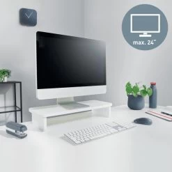 Leitz Ergo Monitor Stand, Hvid 8 Leitz Ergo Monitor Stand, Hvid -Computer Og Tablet Tilbehør leitz ergo monitor stand hvid 3