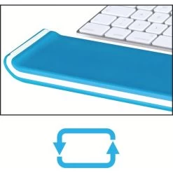 Leitz Ergo WOW Keyboard Håndledsstøtte, Blå -Computer Og Tablet Tilbehør leitz ergo wow keyboard handledsstotte bla 5