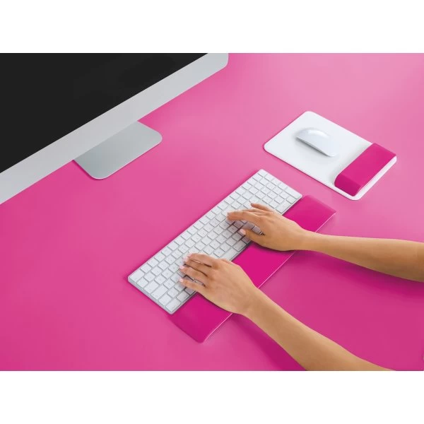 Leitz Ergo WOW Keyboard Håndledsstøtte, Pink 6 Leitz Ergo WOW Keyboard Håndledsstøtte, Pink - Billede 4