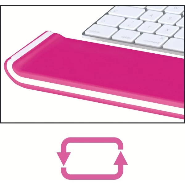 Leitz Ergo WOW Keyboard Håndledsstøtte, Pink 7 Leitz Ergo WOW Keyboard Håndledsstøtte, Pink - Billede 5