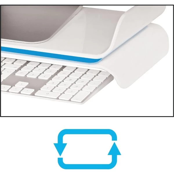 Leitz Ergo WOW Monitor Stand, Blå 6 Leitz Ergo WOW Monitor Stand, Blå - Billede 4