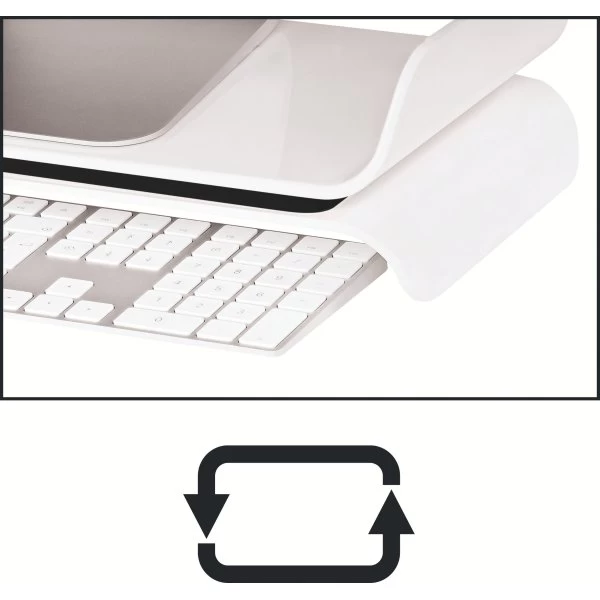 Leitz Ergo WOW Monitor Stand, Hvid 6 Leitz Ergo WOW Monitor Stand, Hvid - Billede 4