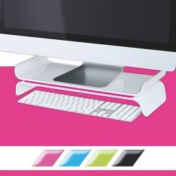 Leitz Ergo WOW Monitor Stand, Pink