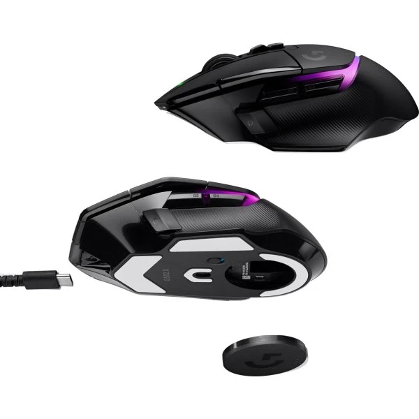 Logitech G502 X Plus Trådløs Gaming Mus, Sort 7 Logitech G502 X Plus Trådløs Gaming Mus, Sort - Billede 5