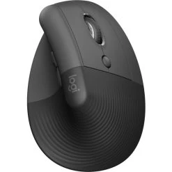 Logitech Lift Vertical Mus For Business, Sort/grå