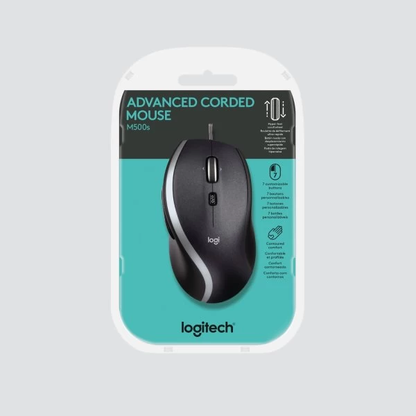 Logitech M500s Kablet Mus, Sort 4 Logitech M500s Kablet Mus, Sort - Billede 2