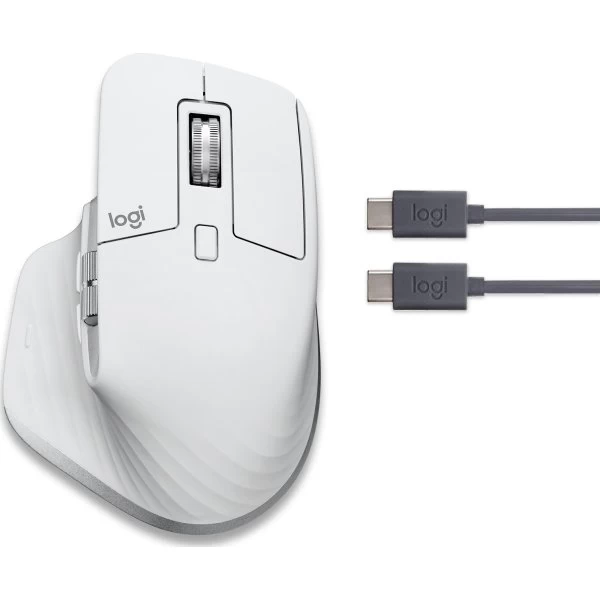Logitech MX Master 3S For Mac Mus, Pale Grey 6 Logitech MX Master 3S For Mac Mus, Pale Grey - Billede 4