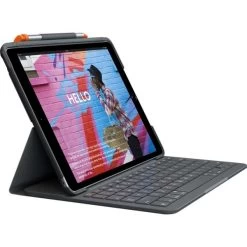 Logitech Slim Folio Med Integreret Keyboard, Sort