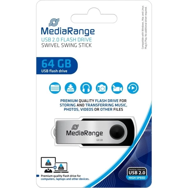 MediaRange USB-nøgle, 64 GB 5 MediaRange USB-nøgle, 64 GB - Billede 3