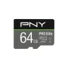 PNY MicroSDXC 4K Pro Elite 64GB Class 10 M/adapter 2 PNY MicroSDXC 4K Pro Elite 64GB Class 10 M/adapter -Computer Og Tablet Tilbehør pny microsdxc 4k pro elite 64gb class 10 madapter