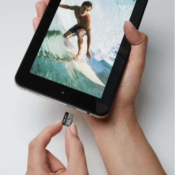 PNY MicroSDXC 4K Pro Elite 64GB Class 10 M/adapter 4 PNY MicroSDXC 4K Pro Elite 64GB Class 10 M/adapter - Billede 2