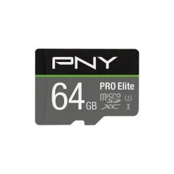 PNY MicroSDXC 4K Pro Elite 64GB Class 10 M/adapter