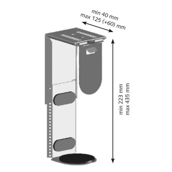 QuickClick CPU Holder, Hvid 4 QuickClick CPU Holder, Hvid - Billede 2