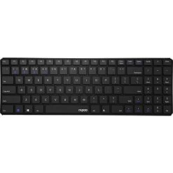 RAPOO E9100M Multi-Mode Trådløst Keyboard, Sort