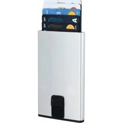 Samsonite Alufit RFID Card Case Wallet, Sølv