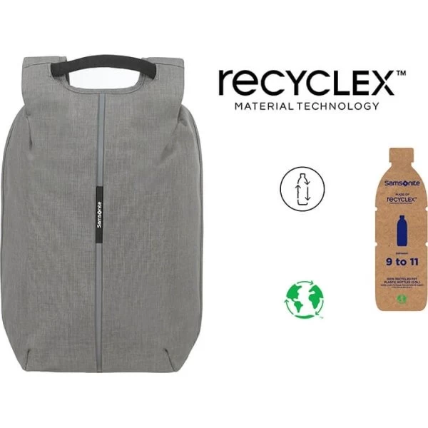 Samsonite Securipak 15,6" Rygsæk, Grå 4 Samsonite Securipak 15,6" Rygsæk, Grå - Billede 2