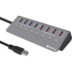 Sandberg USB 3.0 Hub 4xData + 4xCharge