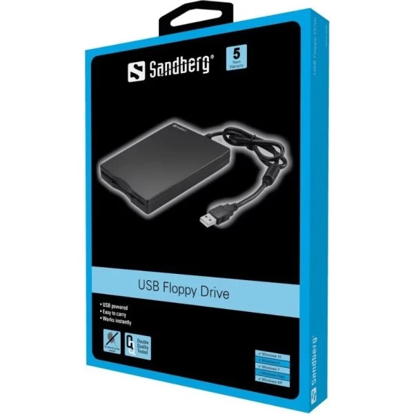 Sandberg USB Floppy Mini Reader 4 Sandberg USB Floppy Mini Reader - Billede 2