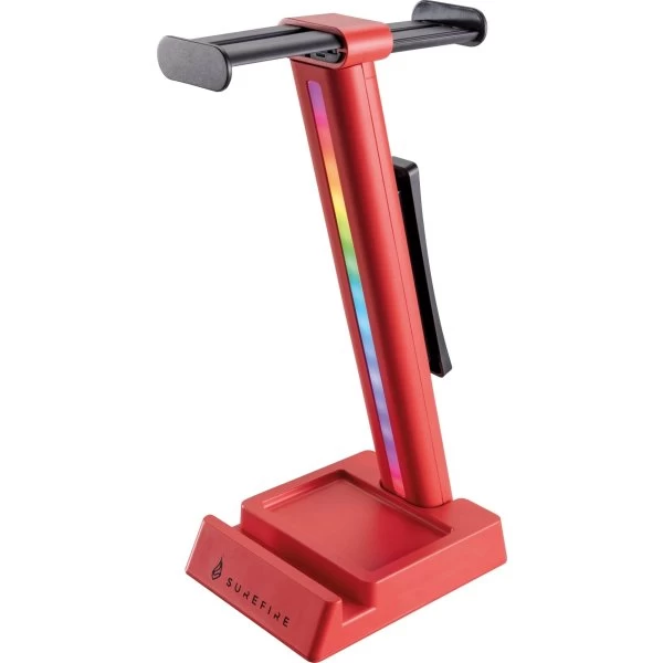 SUREFIRE Vinson N1 Gaming Headsetholder, Rød 3 SUREFIRE Vinson N1 Gaming Headsetholder, Rød