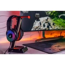 SUREFIRE Vinson N1 Gaming Headsetholder, Sort 11 SUREFIRE Vinson N1 Gaming Headsetholder, Sort -Computer Og Tablet Tilbehør surefire vinson n1 gaming headsetholder sort 5