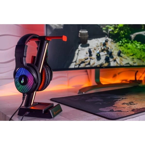 SUREFIRE Vinson N1 Gaming Headsetholder, Sort 7 SUREFIRE Vinson N1 Gaming Headsetholder, Sort - Billede 5