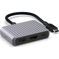 UNISYNK 3-i-1 Universal USB-C Hub, Grå