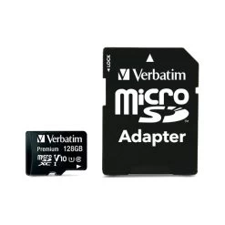 Verbatim 128GB MicroSDXC Class 10 M/adapter