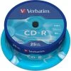 Verbatim CD-R 700mb/80min Spindel, 25stk 1 Verbatim CD-R 700mb/80min Spindel, 25stk -Computer Og Tablet Tilbehør verbatim cdr 700mb80min spindel 25stk