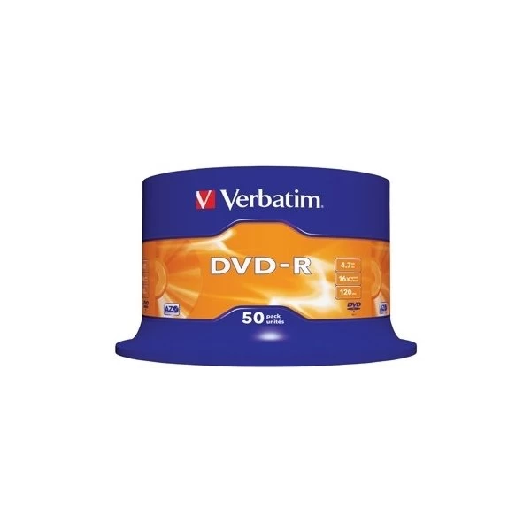 Verbatim DVD-R 16x 4,7GB Spindel, 50 Stk 3 Verbatim DVD-R 16x 4,7GB Spindel, 50 Stk
