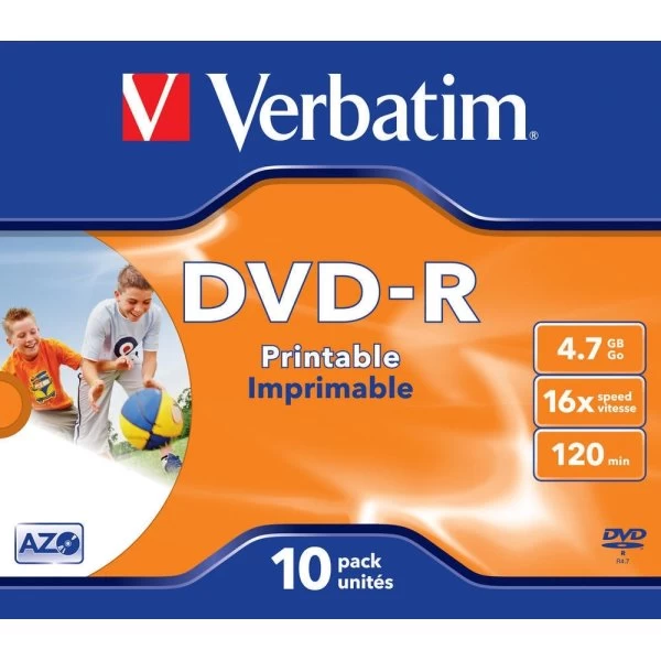 Verbatim DVD-R 4,7GB Printable, 10 Stk 3 Verbatim DVD-R 4,7GB Printable, 10 Stk