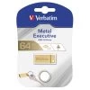 Verbatim USB 3.0 Metal Executive Drev 64GB, Guld -Computer Og Tablet Tilbehør verbatim usb 30 metal executive drev 64gb guld